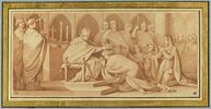 Le Pape Etienne III donnant l'onction royale à Pépin le Bref et sa famille, image 2/3