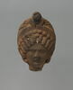 figurine de tête de femme romaine à cou fermé, image 2/3