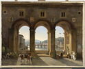 Vue prise à Florence, sur le vieux pont, image 2/2