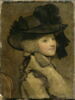Portrait de femme au chapeau noir, image 3/3