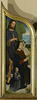 Triptyque de la famille Sedano : volet gauche : Jean de Sedano et son fils en prière, avec saint Jean Baptiste ; face externe : Adam, nu, image 6/11