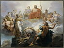La dispute de Minerve et de Neptune au sujet d'Athènes. Esquisse de plafond., image 4/4