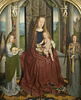 Triptyque de la famille Sedano : centre : La Vierge et l'Enfant trônant en reine du ciel, entre deux anges musiciens, image 4/10