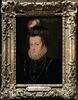 Élisabeth d'Autriche (1554-1592), reine de France, femme de Charles IX., en buste avec toque à plumes., image 4/4