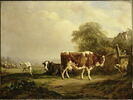 Paysage et animaux, dit aussi La vache au chien., image 3/3