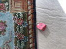 Tapis velours carré à rosace centrale, image 5/12