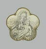 Médaillon polylobé : La Vierge et l'Enfant, image 1/2