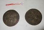 Surmoulage du revers d'une médaille de Charles de France, duc de Guyenne (de 1469 à 1472) et frère de Louis XI : le duc trônant, image 6/6