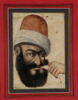 Portrait de Karim Khan Zand (r. 1750-1779) fumant le qalyan (narghilé), image 4/4