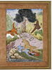 Combat de chameaux ; Chasse au lion (page d'album), image 6/6