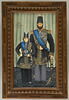 Portrait de Muzaffar al-Din Shah et de Aziz Khan Mukri, image 1/2