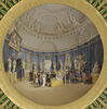 Assiette à dessert du service particulier de Napoléon Ier aux Tuileries et à Sainte-Hélène, représentant une vue du salon de la Victoire du Musée Napoléon, image 2/7