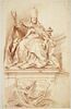 Urbain VIII et la Mort, détail du tombeau du pape Urbain VIII, image 1/2