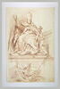 Urbain VIII et la Mort, détail du tombeau du pape Urbain VIII, image 2/2