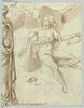 Enlèvement de Ganymède ; figure drapée vue de trois quarts de dos (coupée), image 1/2