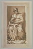 Portrait de Michel-Ange, assis dans une niche, dans la position de son Moïse, image 2/2