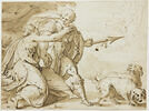 Vénus retenant Adonis partant pour la chasse, image 3/3