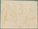 Etudes : Déjanire, nymphes et Hercule revêtant la tunique de Nessos, image 1/2