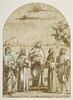 L'Annonciation avec saint Jean l'Évangéliste, saint François, saint Bernardin et saint Georges, image 1/2