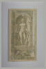 Statue d'Apollon dans une niche, avec, devant, deux hommes vus en buste, image 2/2