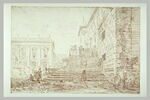 Vue de la place du Capitole à Rome, image 2/2