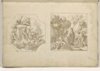 Deux 'compositions encadrées' : Vénus sur son char ; Le Jugement de Pâris, image 1/2