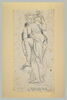 Femme demie-nue, tenant une coquille : la Garonne, image 2/2