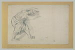 Etude de figure, à demi nue, d'après un bas-relief, image 2/2