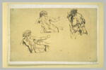 Deux femmes nues, assises, et vieillard de profil, image 2/2