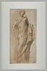 Femme debout, drapée : statue antique de Koré (?), image 2/2