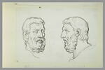 Deux têtes de philosophe antique dites de Pittacus, image 2/2