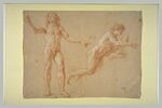 Deux hommes nus : Louis XIV debout et Apollon, image 2/2