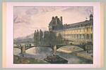 Le Pavillon de Flore vu des fenêtres de l'Institut, le 1er janvier 1844, image 2/2