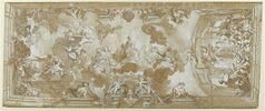 Etude pour un plafond représentant l'Olympe avec Junon, Hercule, Saturne, image 3/3