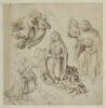 Nativité : la Vierge et l'Enfant entourés d'anges, image 1/2