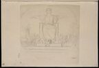 Femme assise, les bras ouverts, étude pour la République, image 2/2