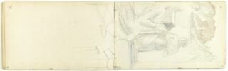 Croquis et débord du dessin du folio 35 recto, image 1/2