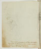 Étude pour un monument funéraire en l'honneur de Sucy (?) ; traits de débordement du dessin du folio suivant, à droite, image 4/4