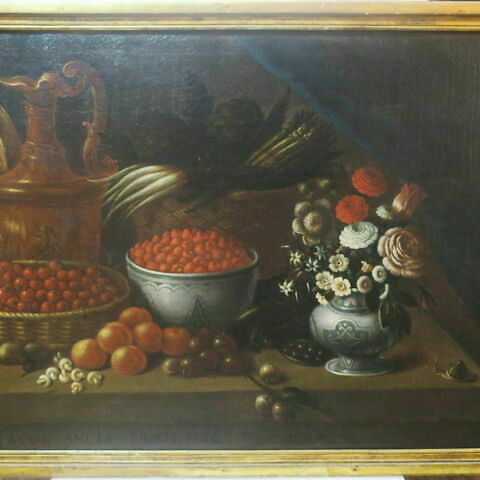 レオン・デ・スメット、NATURE MORTE AUX FRUITS ET FE