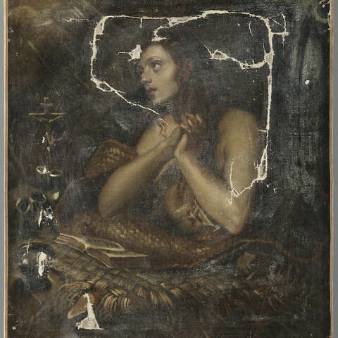 Léon Cogniet | Une Femme de brigand italien (1825