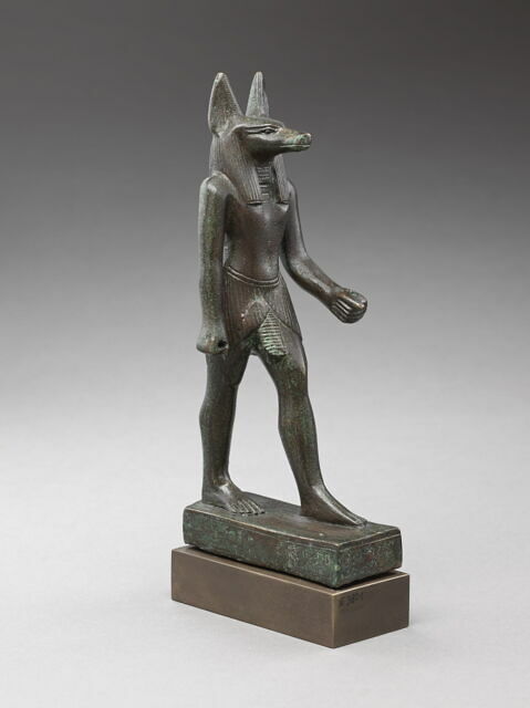 le dieu Anubis de l'Égypte ancienne a isolé le vecteur icône, la