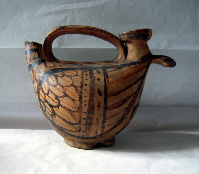 vase plastique ; askos