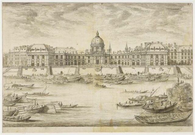 Vue du Collège des Quatre-Nations - Louvre site des collections