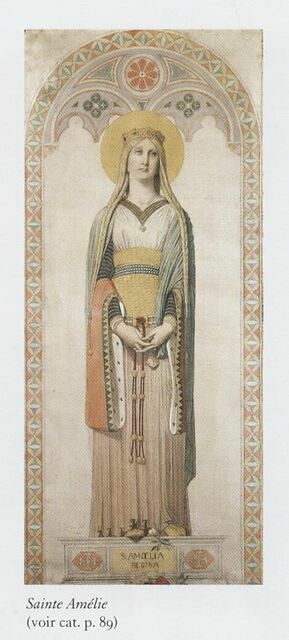 Sainte Amélie, reine de Hongrie - Louvre Collections