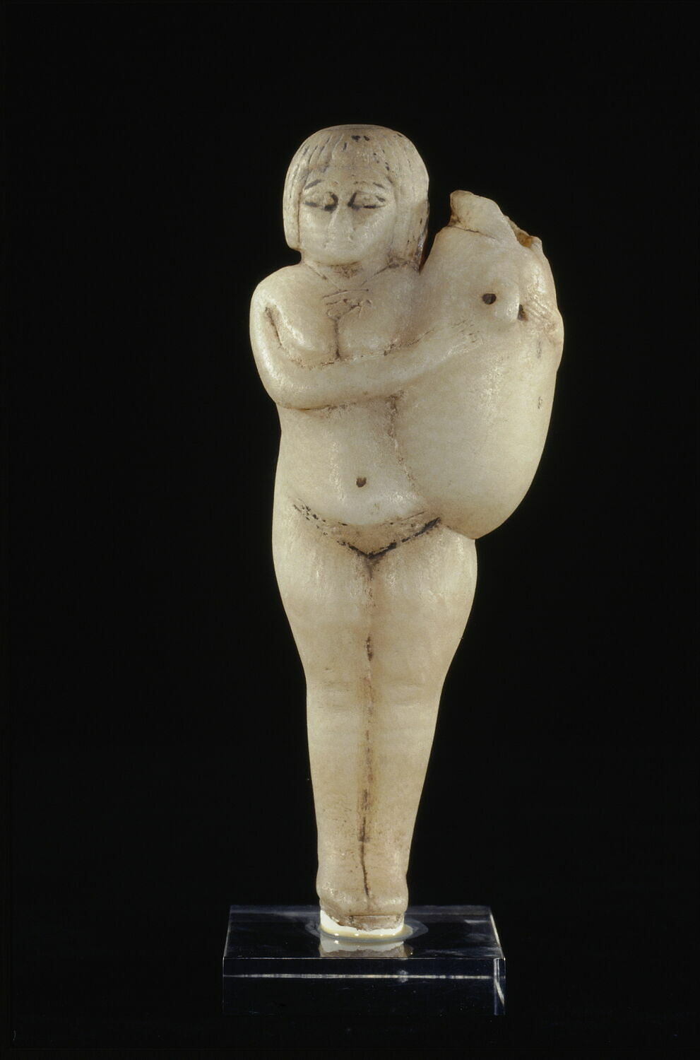 figurine ; alabastron ; vase plastique, XXVIe dynastie ; XXVe dynastie (attribution d'après style) (-713 - -526)
