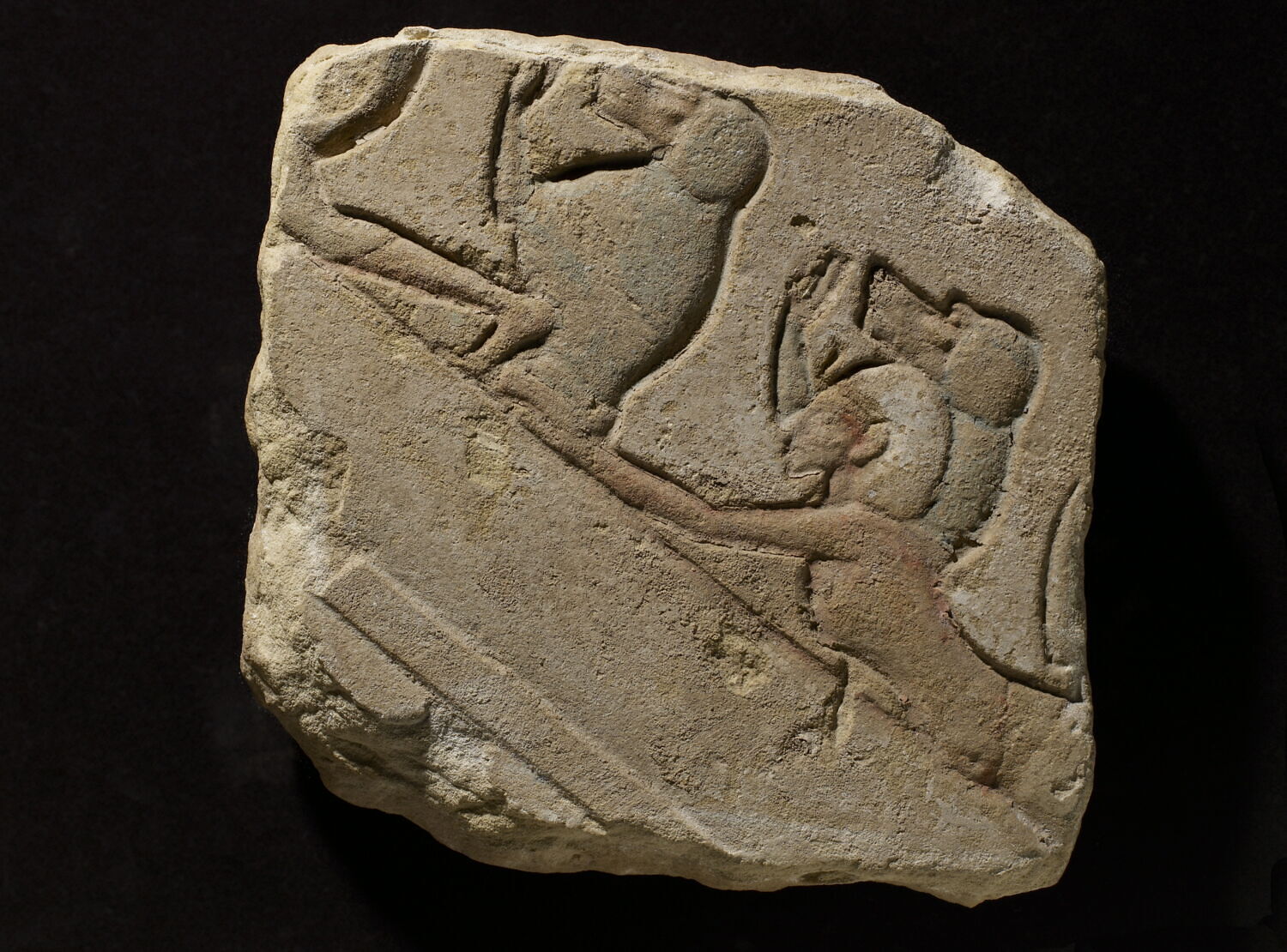 talatate, Amenhotep IV Akhénaton (attribution d'après style) (-1349 - -1333)