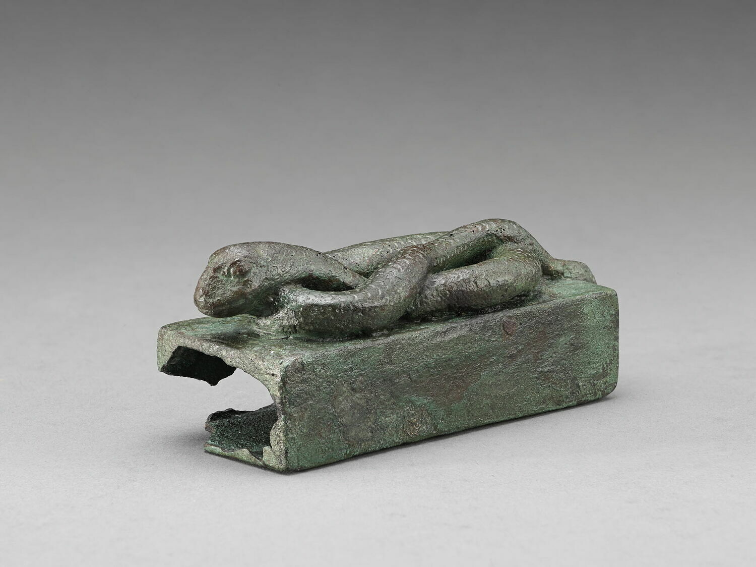 figurine ; cercueil de serpent, Basse Époque (attribution d'après style) (-664 - -332)