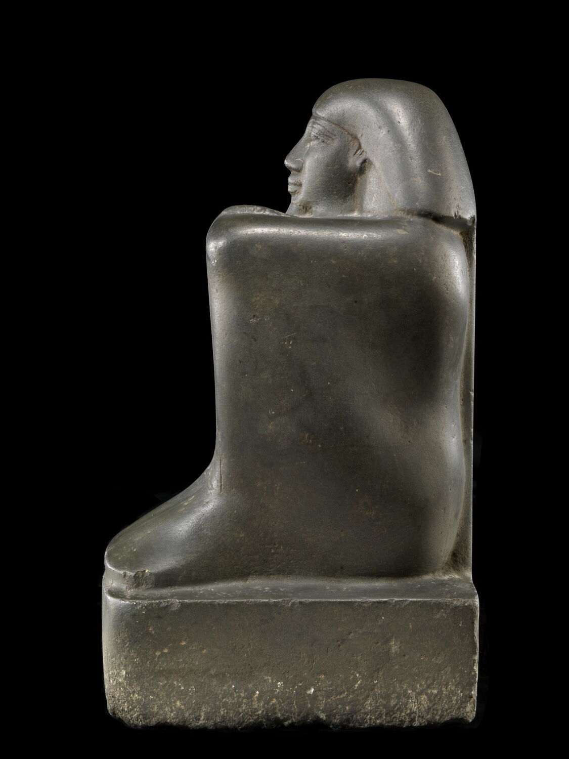 statue cube Louvre Collections