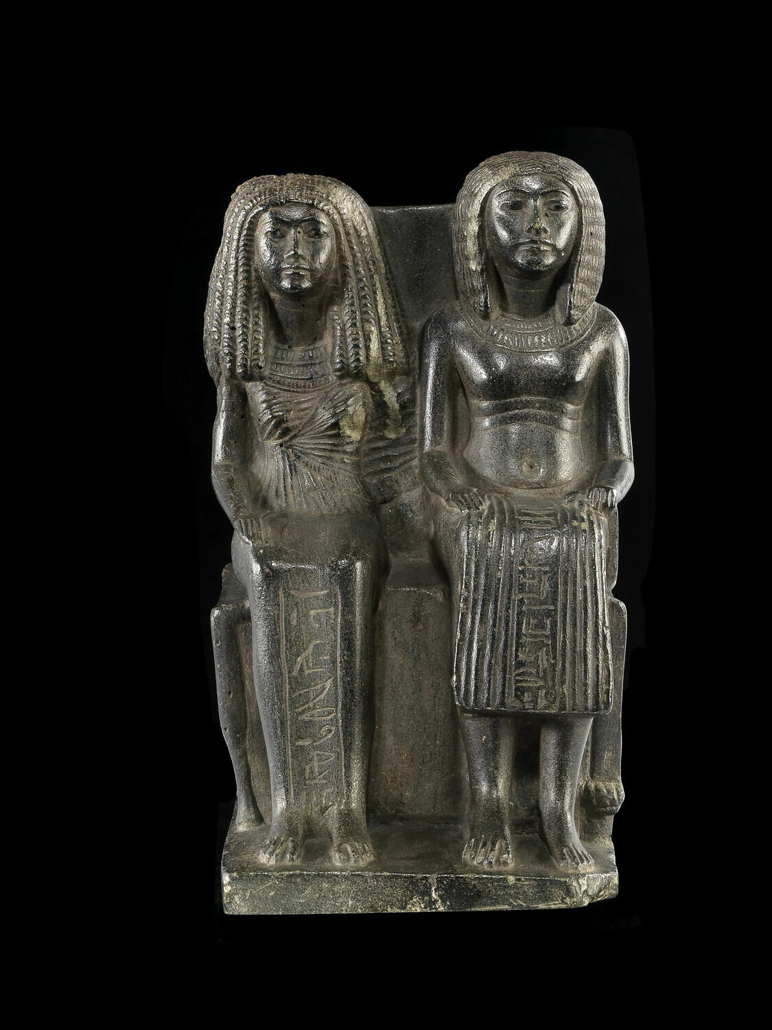 statue de couple, fin XVIIIe dynastie (attribution d'après style) (-1330 - -1295)