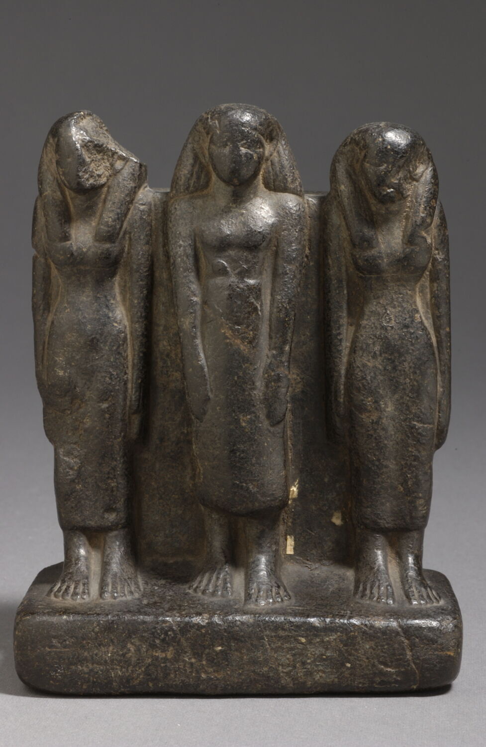 statue de groupe, fin XIIe dynastie ; XIIIe dynastie (attribution d'après style) (-1856 - -1680)